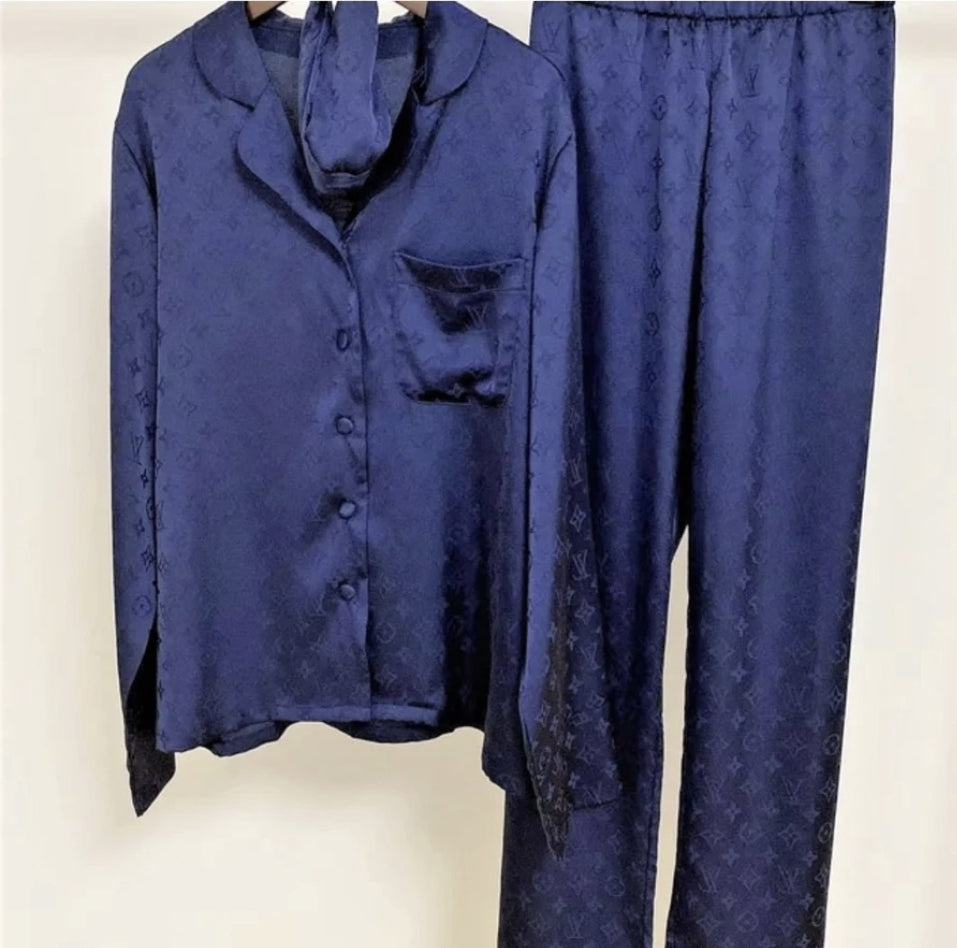 LuV Navy Trouser Set